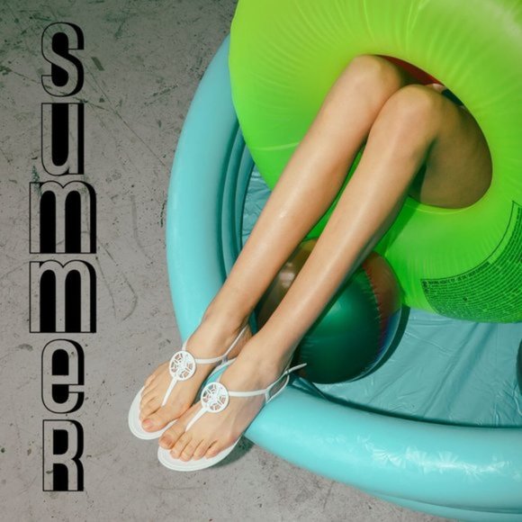 NWB Circus by Sam Edelman Women's Mae Jelly Medallion Thong Sandals Shoes - Picture 12 of 12